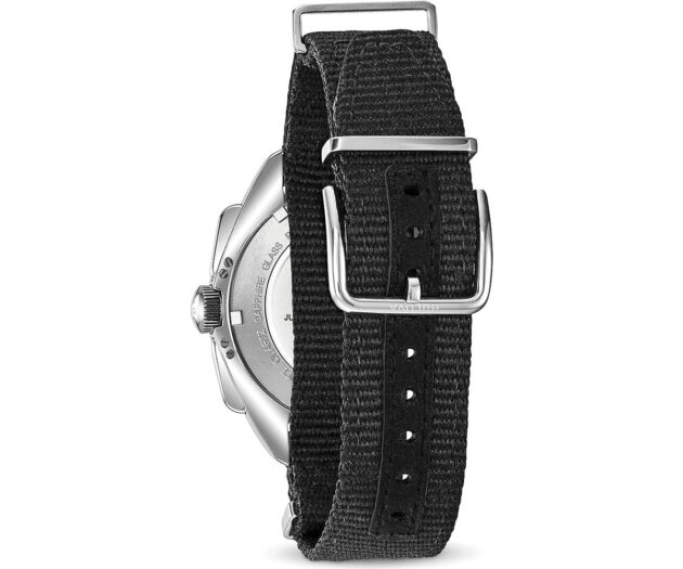 BULOVA  Lunar Pilot Chrono Black Fabric Strap  96A225 - Image 3