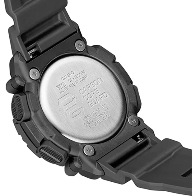 CASIO  G-Shock Chrono Black Rubber Strap  GA-2200BB-1AER - Image 3