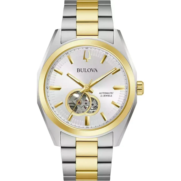 BULOVA  Surveyor Auto Two Tone Stainless Steel Bracelet  98A284