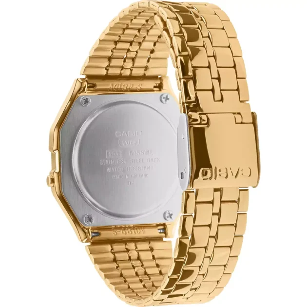 CASIO Vintage Collection Gold Stainless Steel Bracelet A-158WETG-9AEF - Image 2