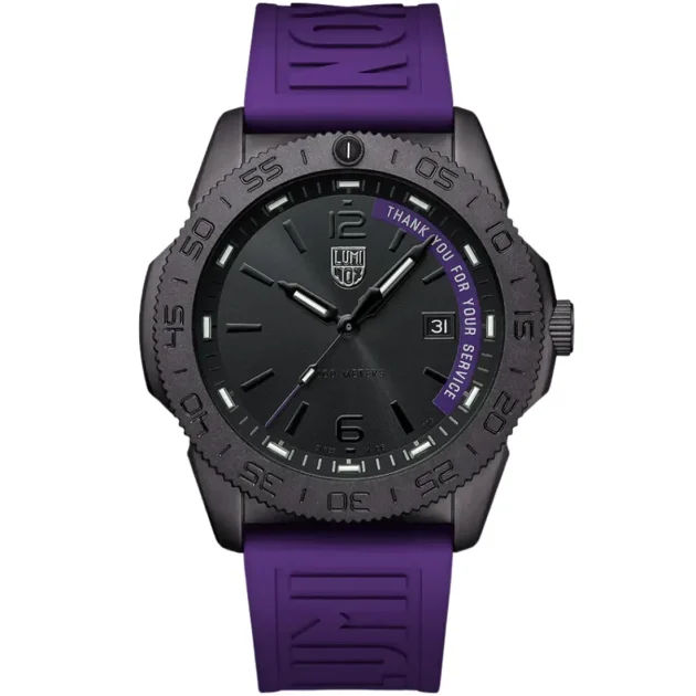 LUMINOX Limited Edition Purple Rubber Strap XST.3121.BOS