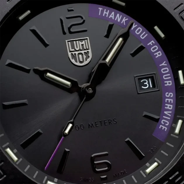LUMINOX Limited Edition Purple Rubber Strap XST.3121.BOS - Image 4