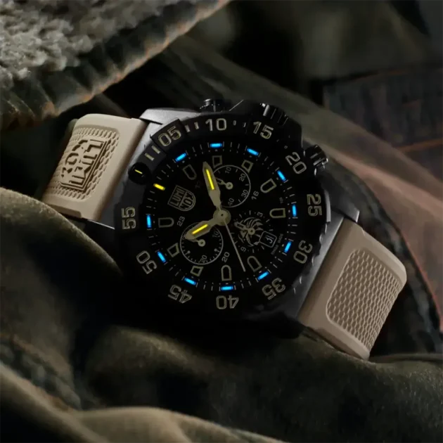 LUMINOX Navy Seal Foundation Chrono Beige Rubber Strap XSN.3590.SET - Image 10
