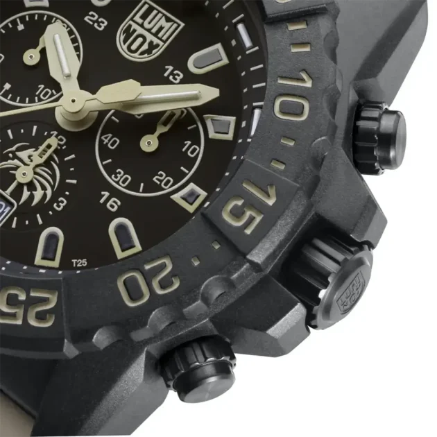 LUMINOX Navy Seal Foundation Chrono Beige Rubber Strap XSN.3590.SET - Image 11