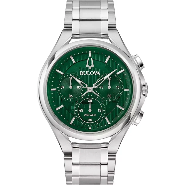 BULOVA Curv Chrono Stainless Steel Bracelet 96A297
