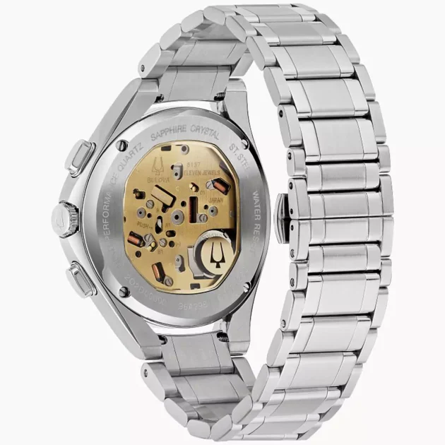 BULOVA Curv Chrono Stainless Steel Bracelet 96A298 - Image 3