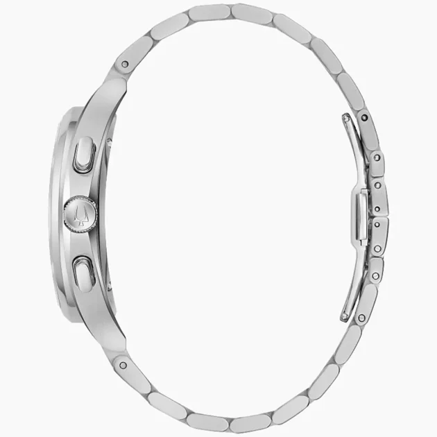 BULOVA Curv Chrono Stainless Steel Bracelet 96A298 - Image 2