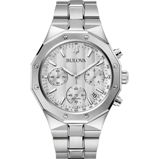 BULOVA Precisionist Chrono Stainless Steel Bracelet 96B408