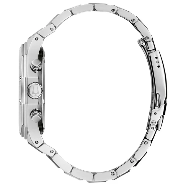 BULOVA Precisionist Chrono Stainless Steel Bracelet 96B408 - Image 2