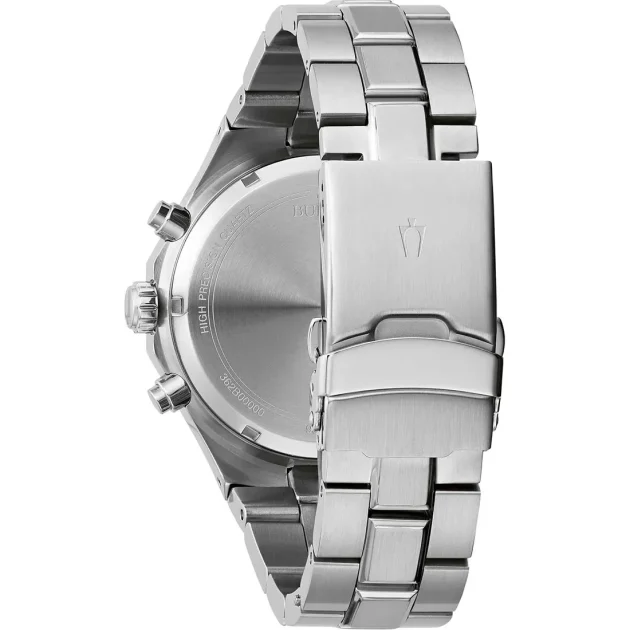 BULOVA Precisionist Chrono Stainless Steel Bracelet 96B408 - Image 3