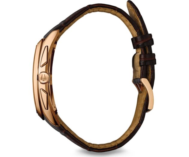 BULOVA  Curv Chrono Brown Leather Strap  97A124 - Image 2