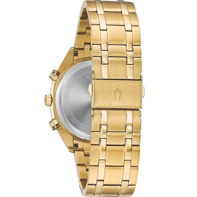 BULOVA Dress Chrono Gold Stainless Steel Bracelet 97C109 - Image 3