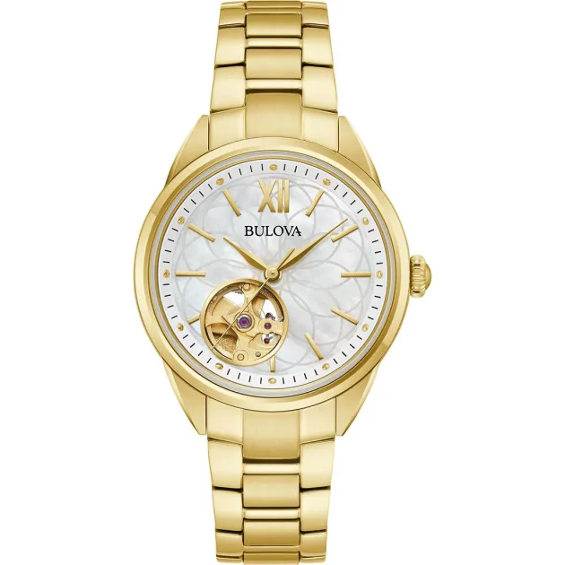 BULOVA Sutton Automatic Gold Stainless Steel Bracelet 97L172