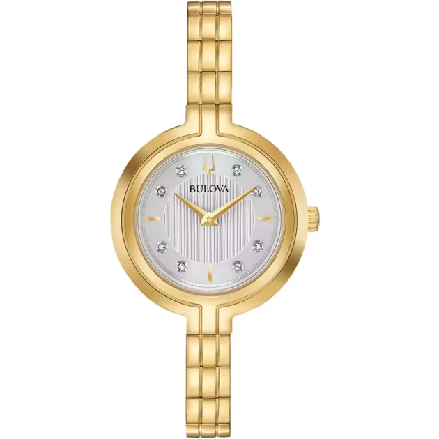 BULOVA Diamonds Collection Rhapsody Gold Stainless Steel Bracelet 97P144