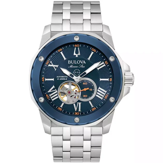 BULOVA Marine Star Auto Stainless Steel Bracelet 98A302