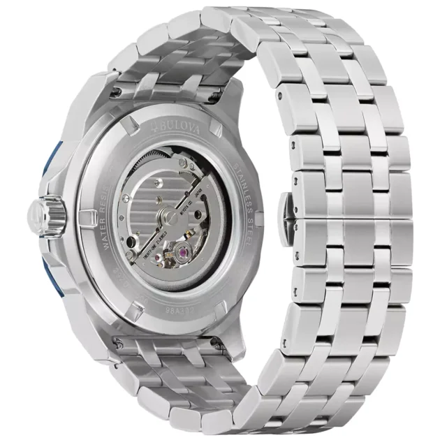 BULOVA Marine Star Auto Stainless Steel Bracelet 98A302 - Image 2
