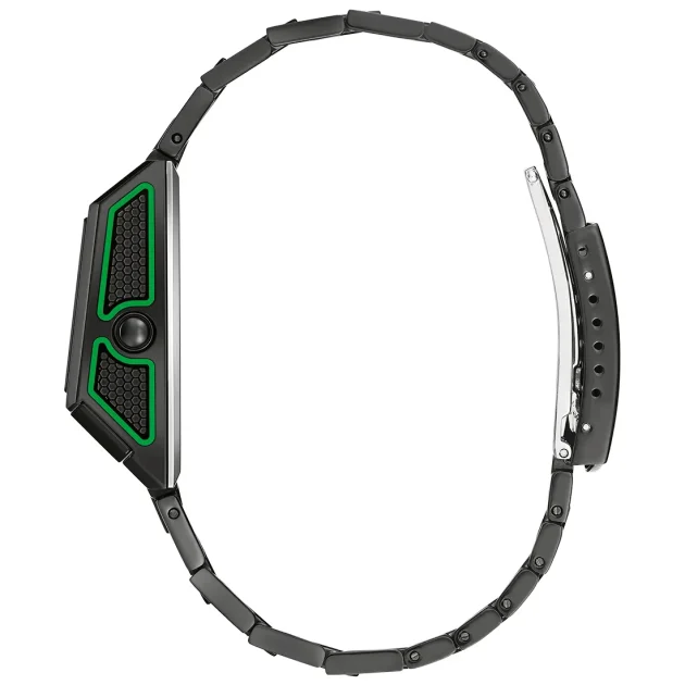 BULOVA Computron Black Stainless Steel Bracelet 98C140 - Image 3