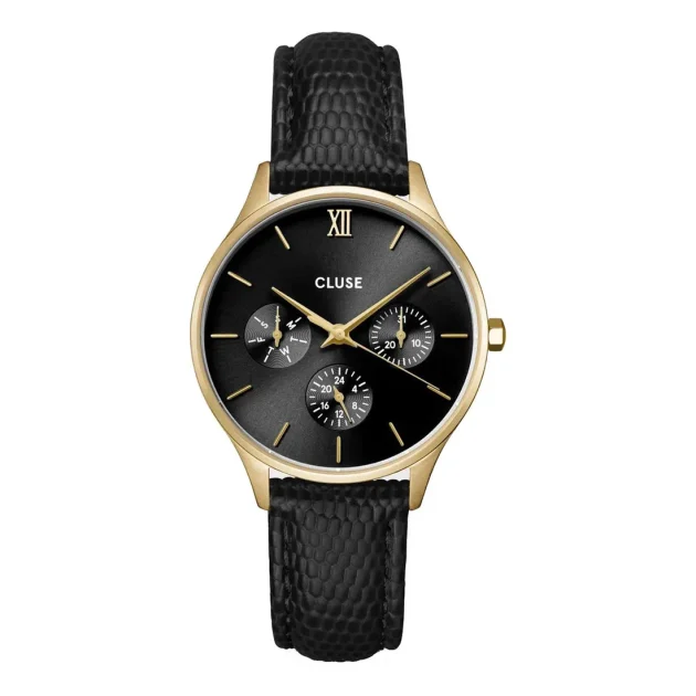 CLUSE Minuit Black Leather Strap CW10708
