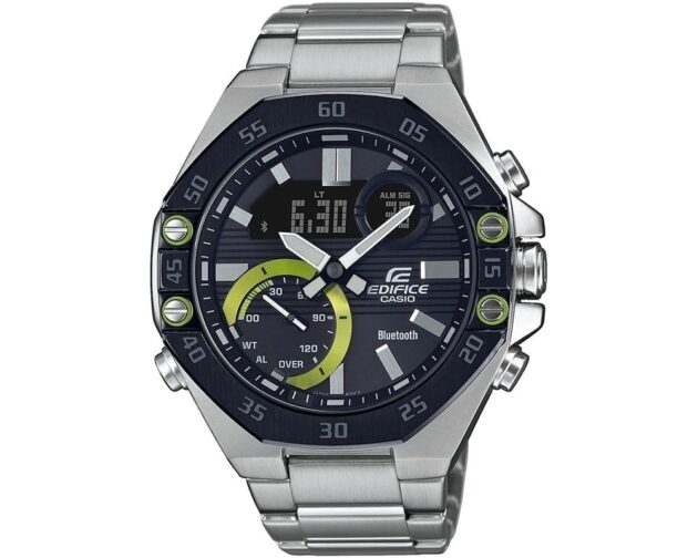 CASIO  Edifice Bluetooth Silver Stainless Steel Bracelet  ECB-10DB-1AEF