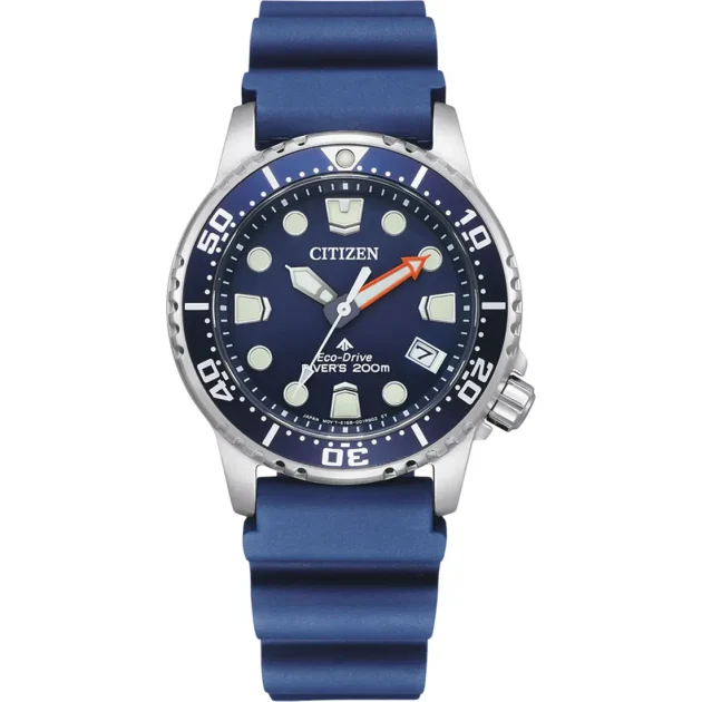 CITIZEN Eco-Drive Blue Rubber Strap EO2021-05L