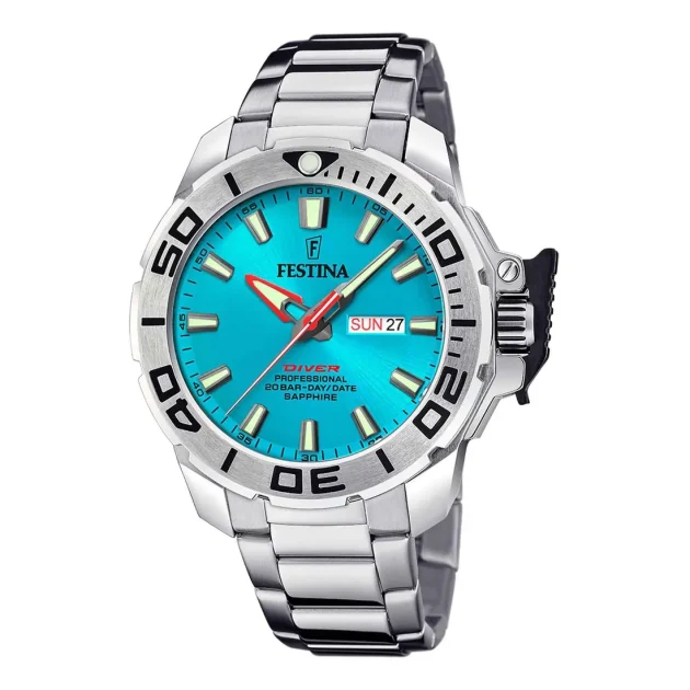 FESTINA Diver Silver Stainless Steel Bracelet F20663/5 - Image 2