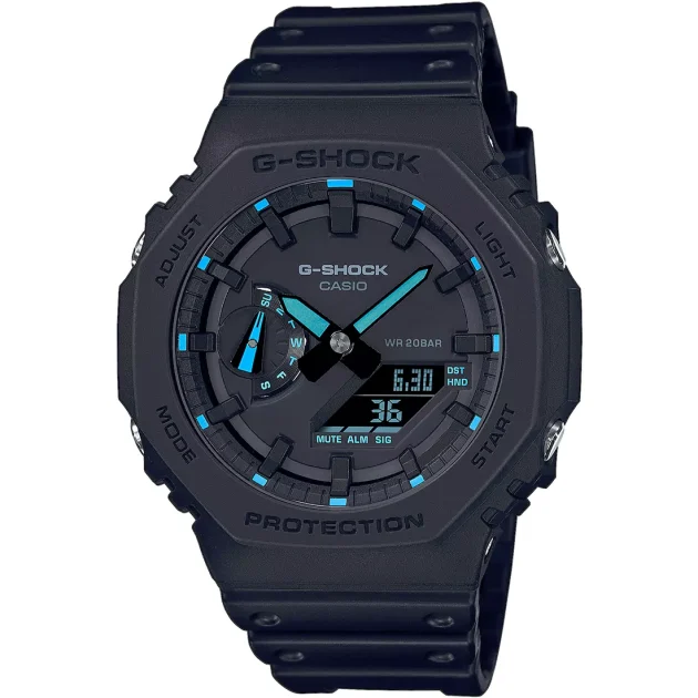 CASIO  G-Shock Black Rubber Strap  GA-2100-1A2ER