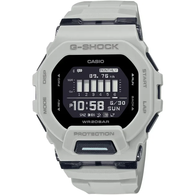 CASIO  G-Shock Grey Rubber Strap GBD-200UU-9ER