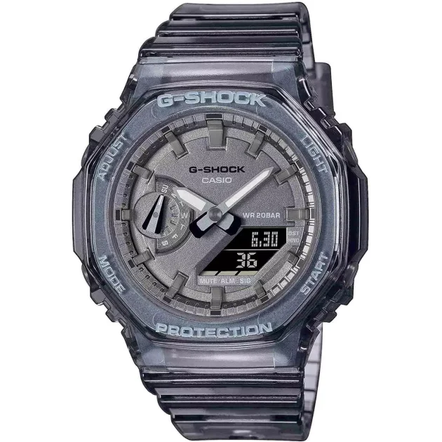 CASIO G-Shock Chrono Grey Rubber Strap GMA-S2100SK-1AER
