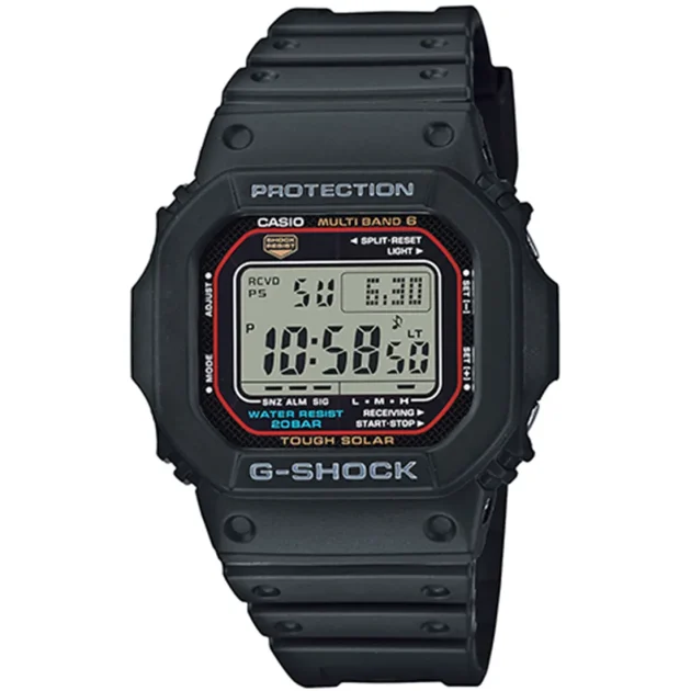 CASIO G-Shock Tough Solar Radio Black Rubber Strap GW-M5610U-1ER
