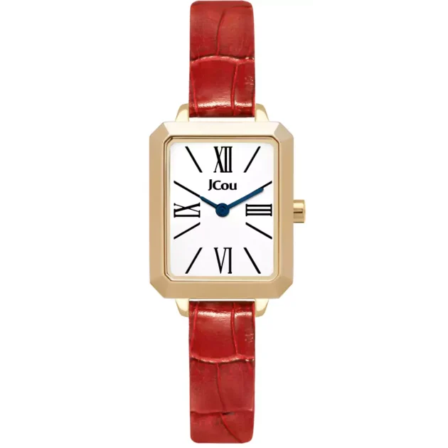 JCOU Caprice Red Leather Strap JU19063-10