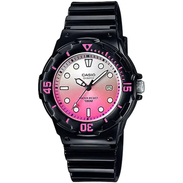 CASIO  Sport Black Rubber Strap  LRW-200H-4EV