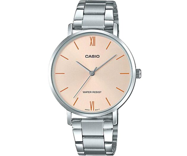 CASIO  Analog Stainless Steel Bracelet  LTP-VT01D-4BUDF