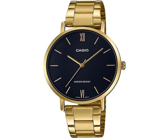 CASIO  Enticer Gold Stainless Steel Bracelet  LTP-VT01G-1BUDF