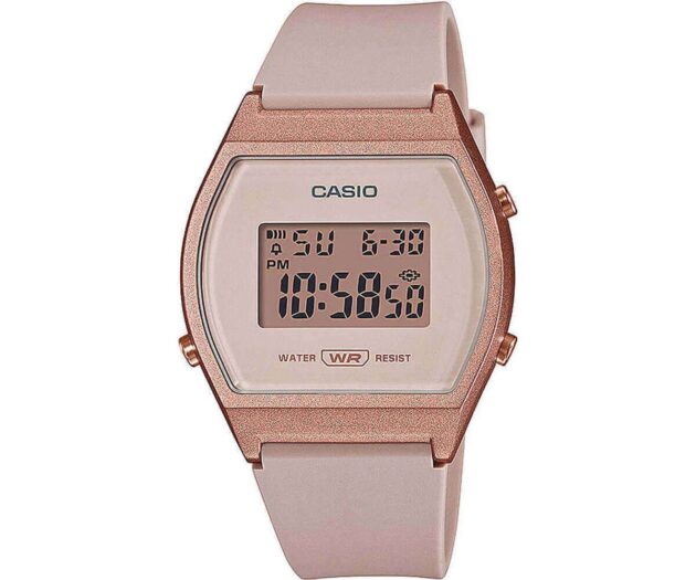 CASIO  Collection Digital Pink Rubber Strap  LW-204-4AEF