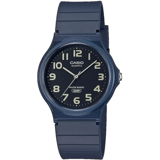 CASIO Collection Blue Rubber Strap MQ-24UC-2BEF