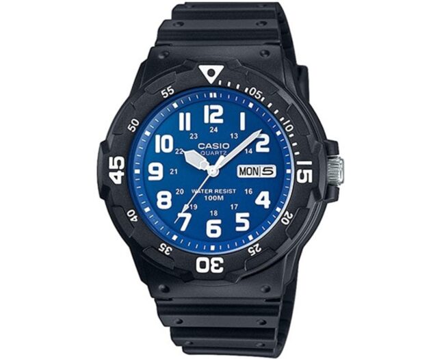 CASIO  Collection Black Rubber Strap  MRW-200H-2B2VDF
