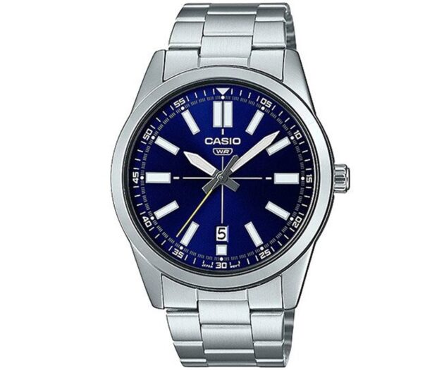 CASIO  Analog Stainless Steel Bracelet  MTP-VD02D-2EUDF