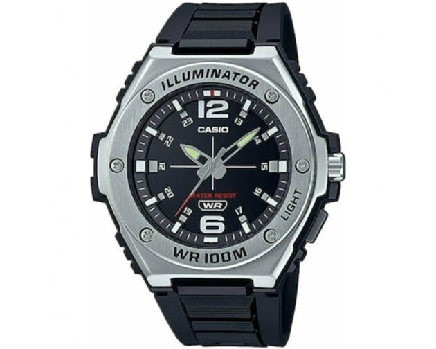 CASIO  Collection Black Rubber Strap  MWA-100H-1AVEF