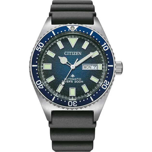 CITIZEN Promaster Diver Auto Black Rubber Strap NY0129-07LE
