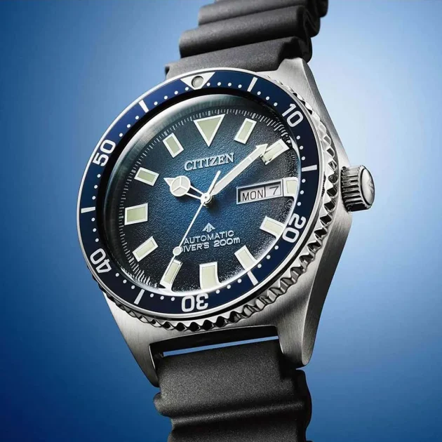 CITIZEN Promaster Diver Auto Black Rubber Strap NY0129-07LE - Image 4
