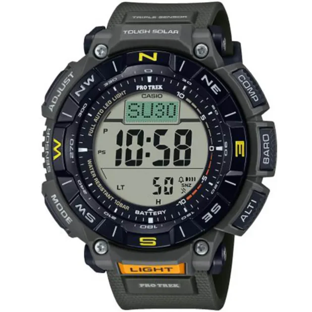 CASIO Protrek Triple Sensor Black Rubber Strap PRG-340-3ER