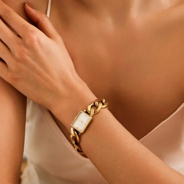 ROSEFIELD  The Octagon XS Stainless Steel Bracelet  SWGSG-O55 - Image 5