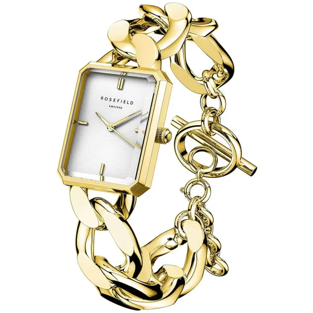 ROSEFIELD  The Octagon XS Stainless Steel Bracelet  SWGSG-O55 - Image 2