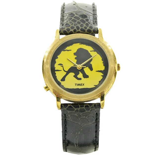 TIMEX Lion King Limited Edition Black Leather Strap TL001