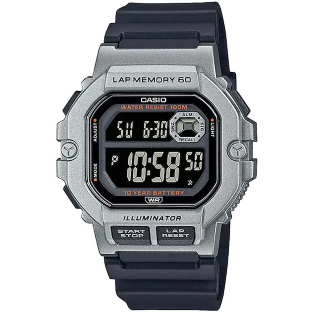 CASIO Collection Black Rubber Strap WS-1400H-1BVEF