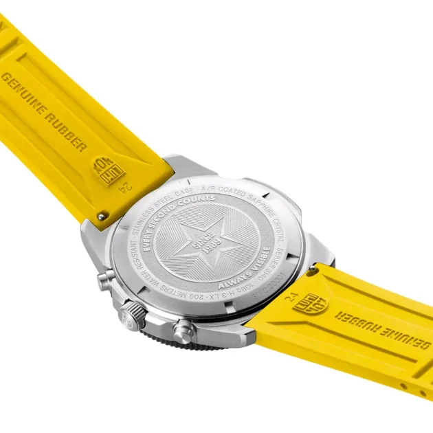 LUMINOX Pacific Diver Chrono Yellow Rubber Strap 3145.SEA - Image 4