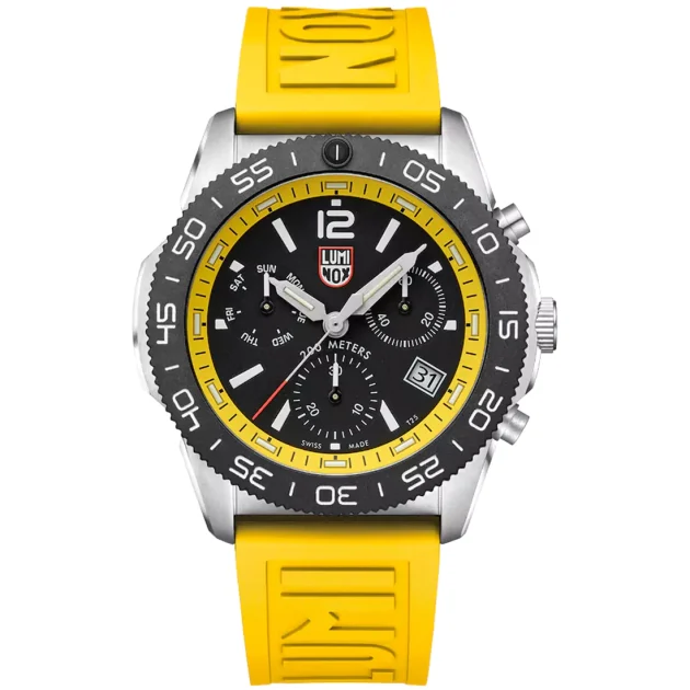 LUMINOX Pacific Diver Chrono Yellow Rubber Strap 3145.SEA