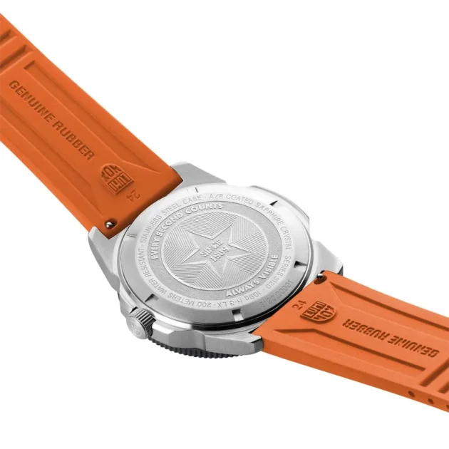 LUMINOX Pacific Diver Seasonal Edition Orange Rubber Strap XS.3129.SEA - Image 5