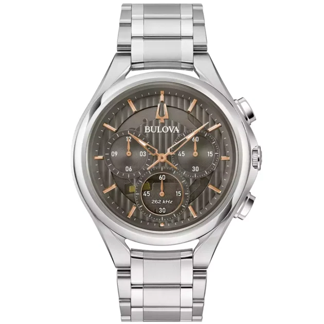 BULOVA Curv Chrono Stainless Steel Bracelet 96A298