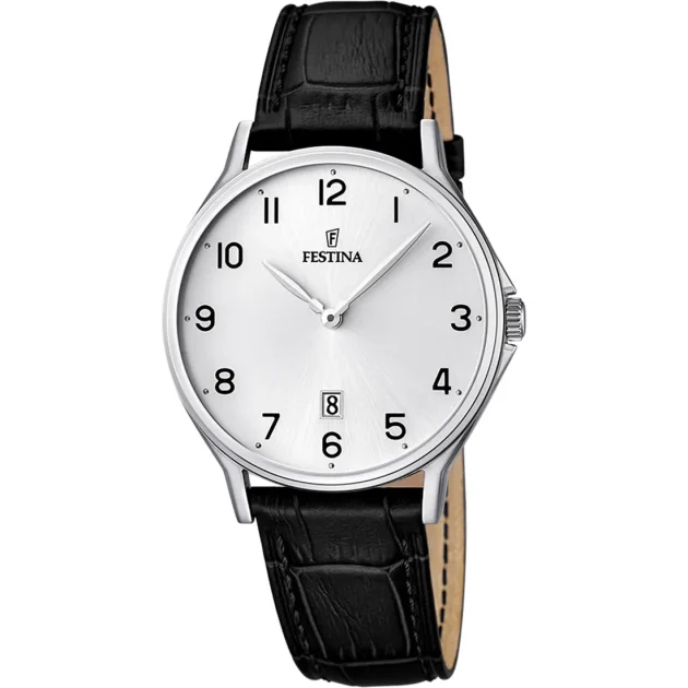 FESTINA Classic Black Leather Strap F16745/1
